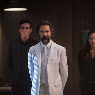 Asmodeus as Portrayed in Supernatural with Two of His Demons Asmodeus as Portrayed in Supernatural