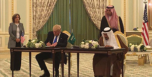 President Trump and King Salman Sign Defense Treaty Trump-Saudi Arabian Treaty