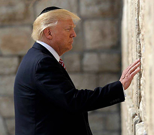President Trump Prays at Wailing Wall Trump at the Western Wall