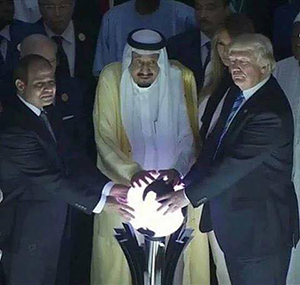 President Trump, King Salman, and Egyptian President el-Sisi Place Hands on Mysterious Orb? Donald Trump Orb