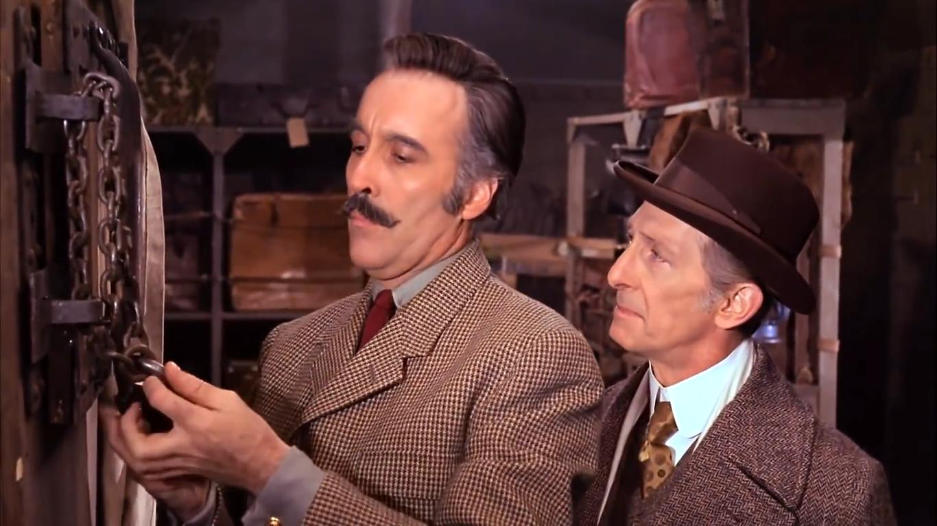 Christopher Lee and Peter Cushing